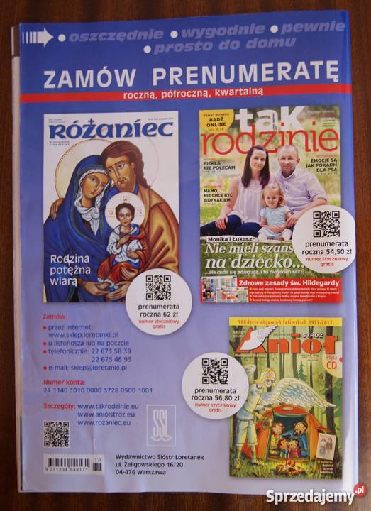 Różaniec miesięcznik formacyjny październik 2017