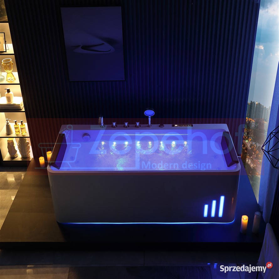 Wanna z hydromasażem EB414 prostokątna podlaskie Grabówka