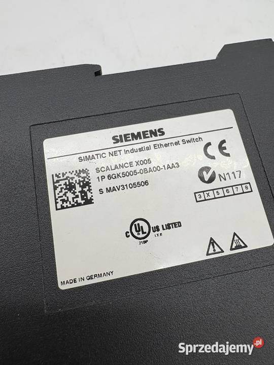 Siemens 6GK50050BA001AA3 Scalance X005 Biznes i Przemysł Warszawa