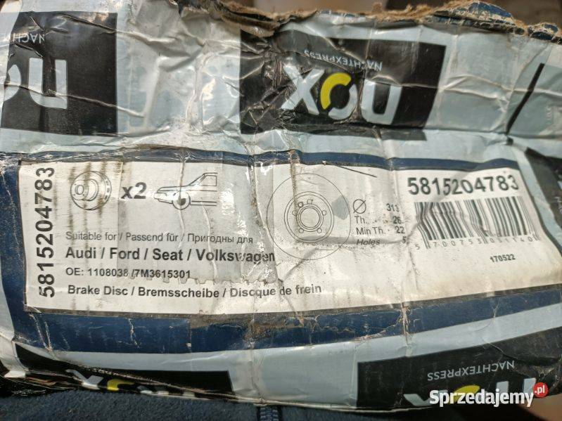 Sprzedam tarcze hamulcowe 1108038 7M3615301 Tarcze hamulcowe Albertów