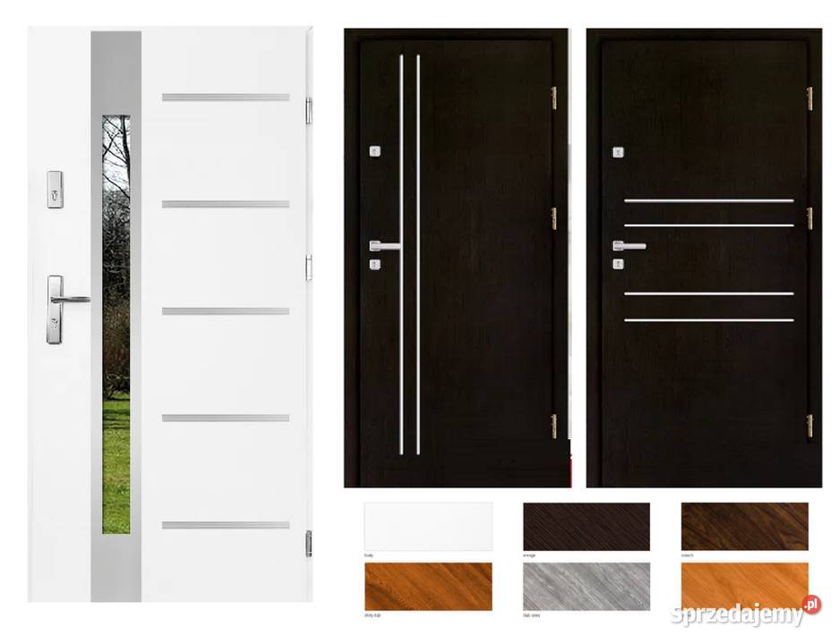 Drzwi zewnętrzne antywłamaniowe drewniane i Nowe Miasto nad Pilicą