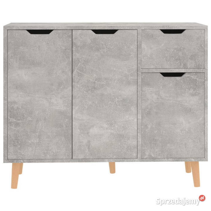Szafka szarość betonu 90x30x72 materiał mazowieckie
