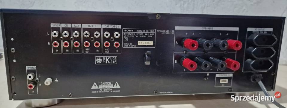 Amplifier wzmacniacz Sony TAF435R TA F 435 R wielkopolskie Międzychód