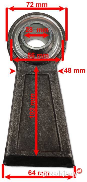 2x Końcówka PRZEGUB Na Cięgło Dolne 28mm URSUS Hydraulika kujawsko-pomorskie Solec Kujawski