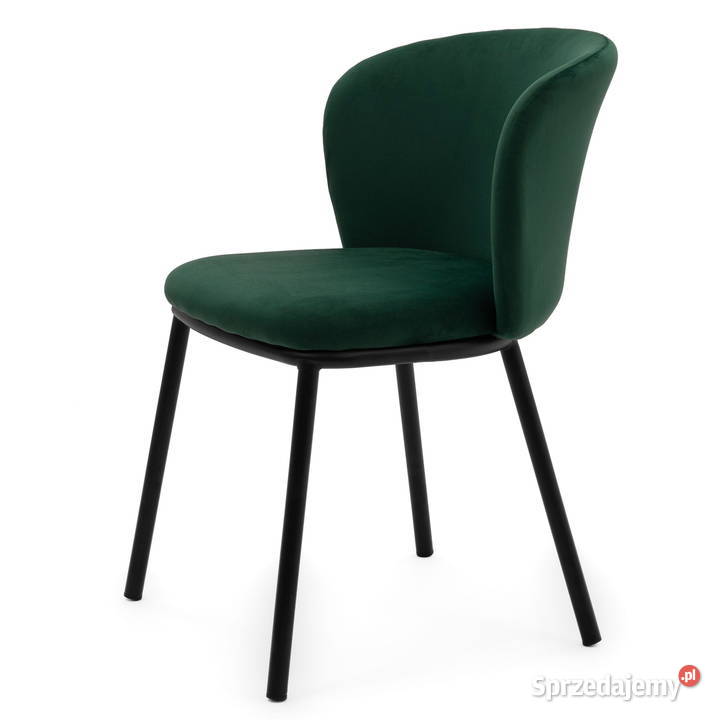 Krzesło Tapicerowane Bari Butelkowa Zieleń Tarchały Małe