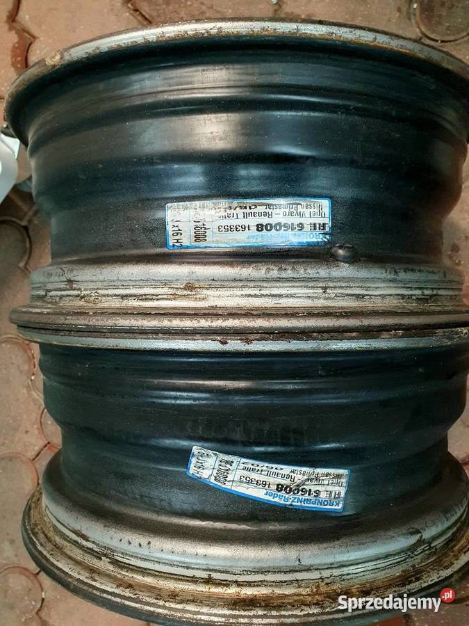 Felgi stalowe 4 Opel Vivaro nissan primaster Średnica 16" Samochodowe Kluczbork