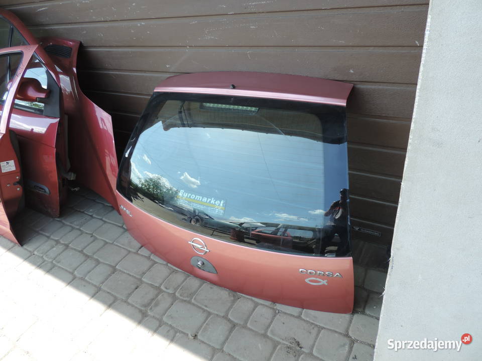 OPEL CORSA C Z591 5D KLAPA BAGAŻNIKA TYŁ TYLNA osobowe Klapy bagażnika Nowy Sącz