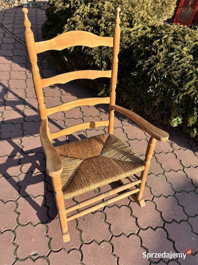 Fotel bujany drewniany bujak na biegunach Fotele mazowieckie Garwolin