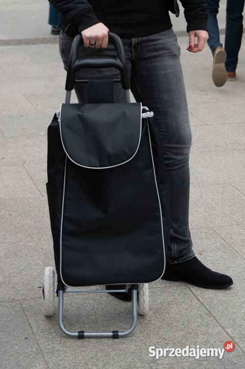 Torba wózek na zakupy na kółkach czarna sprzedam