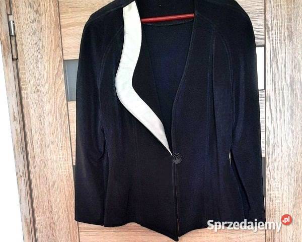 Marynarkażakiet czarna jednostronna biała klapa Warszawa