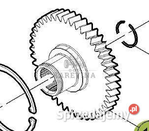 Claas Axion 870 Koło Zębate Przekładni