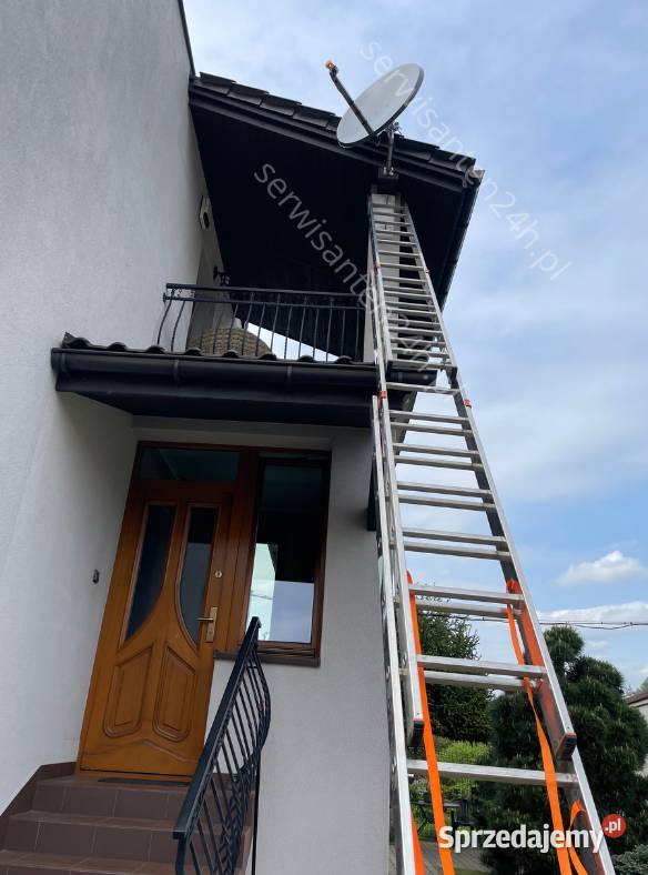 Montaż serwis anten satelitarnych naziemnych TV Dobra serwis