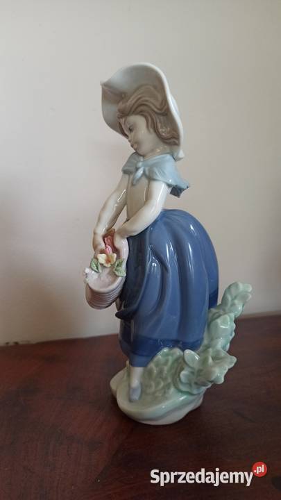 Figurka dziewczynka z koszykiem Lladro Gdańsk