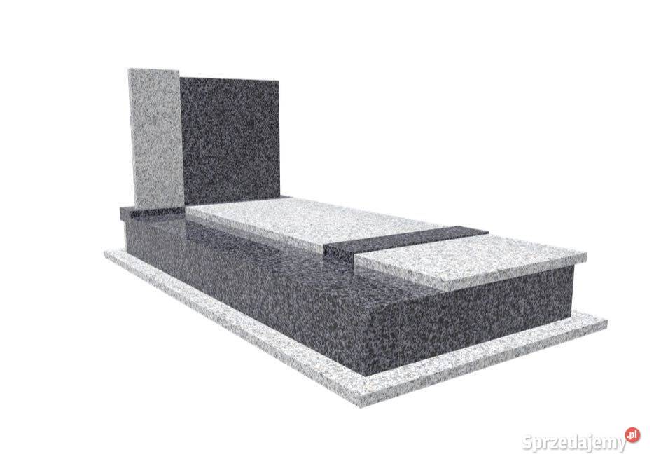 Nagrobek Granitowy 250 120 Premium Grafitowo Mieleszynek