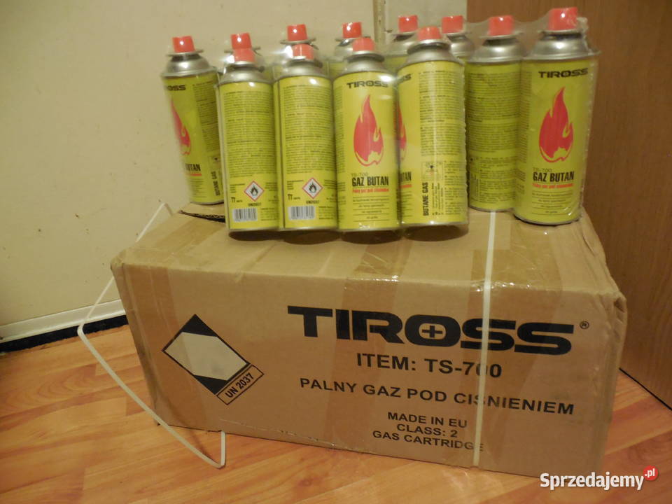 Kartusze gazowe Tiross 28 x 400 ml kuchenka gaz wielkopolskie Krotoszyn sprzedam