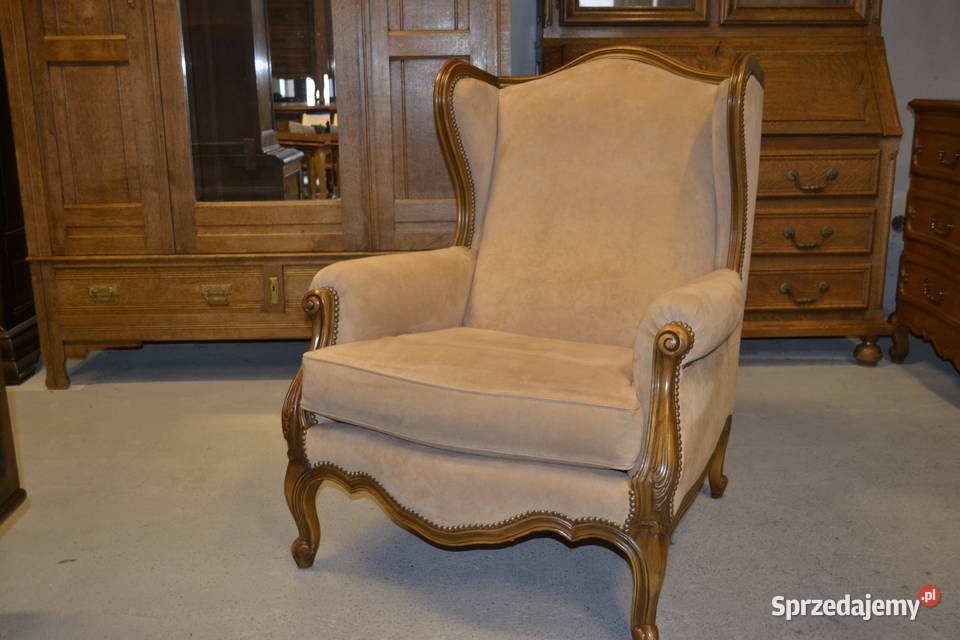 fotel ludwikowski welwet Będzin