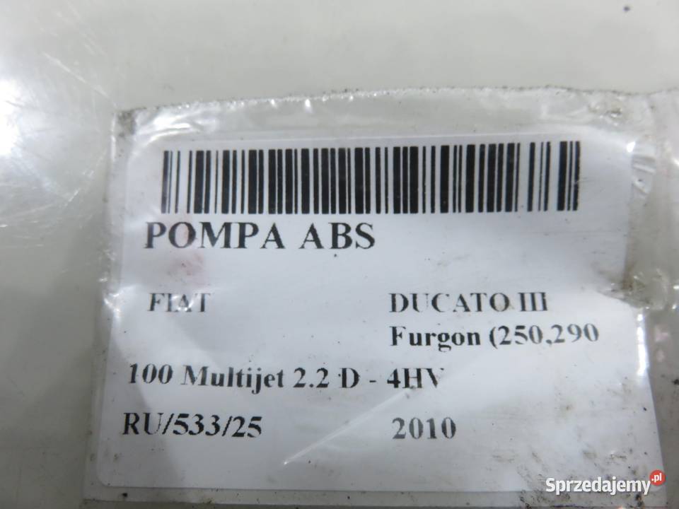 POMPA ABS FIAT DUCATO III 0265800717 osobowe sprzedam