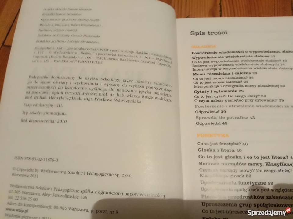 JPolskiego do kl 3 gimnazjum Gramatyka i Oborniki Śląskie