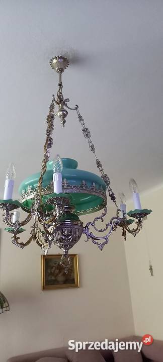 JEDYNA TAKA Wisząca lampa ze srebrzonego Skierniewice