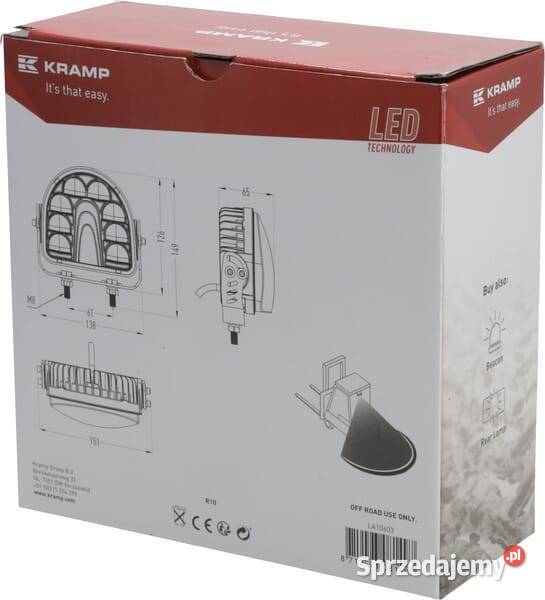 Lampa bezpieczeństwa 20W RED ARC LINE LA10603 Kamionna