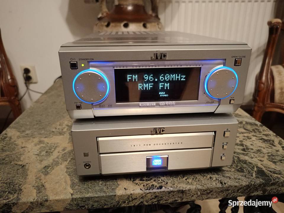 Zestaw JVC Amplituner RDS i Odtwarzacz CD Aux Audio wielkopolskie Drawski Młyn