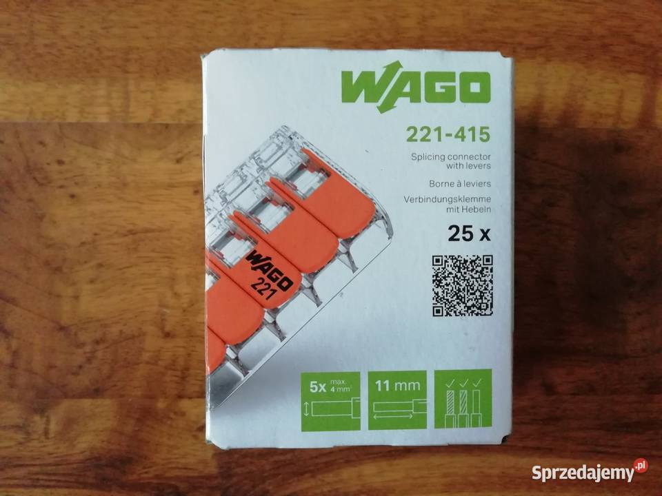 Szybkozłączki WAGO 221415 paczka 25 wielkopolskie