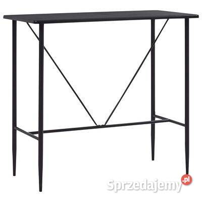 vidaXL Stolik barowy czarny 120 x 60 x 110 Warszawa