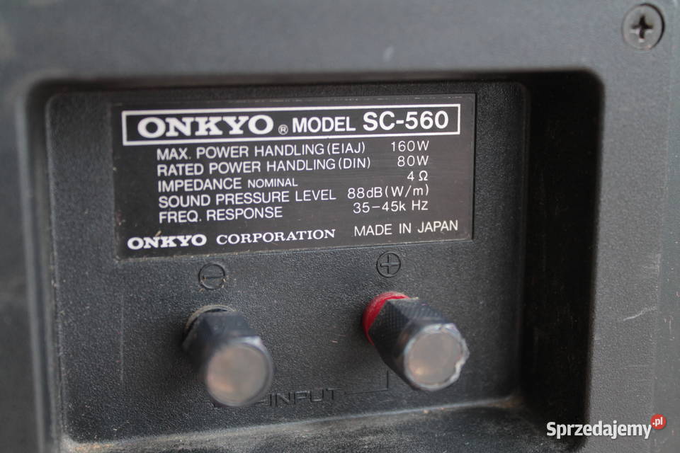 Kolumny ONKYO SC560 stan oryginał 100 sprawne Toruń
