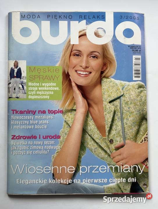 Magazyn Burda 32005 Moda Wykroje Vintage Szycie Warszawa