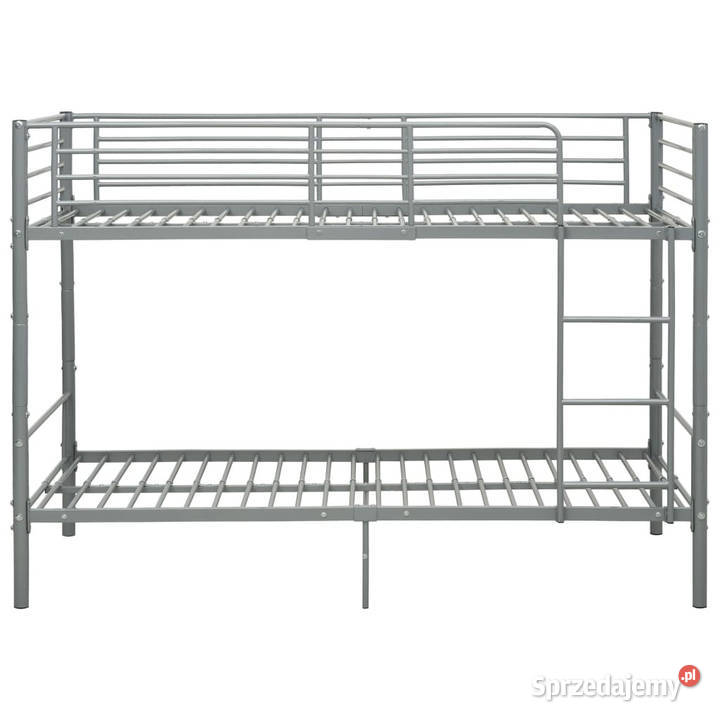 Łóżko piętrowe szare metalowe 90 x 200 WM287911 Łóżka Warszawa