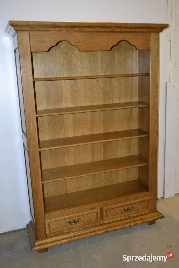 regał stylowy biblioteka dąb Antyki Będzin