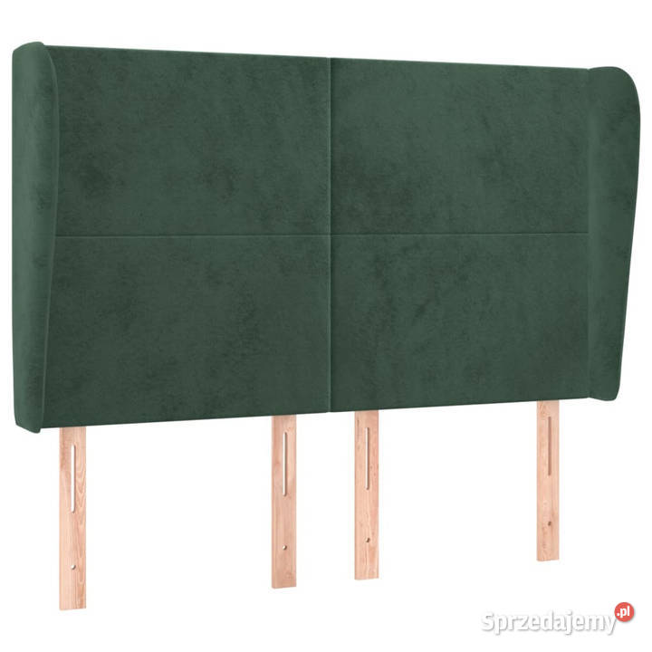 Zagłówek uszak ciemnozielony 147x23x118128 sprzedam