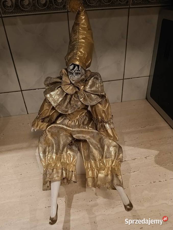 Lalka porcelanowa arlekin Sosnowiec sprzedam