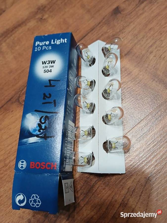 Żarówka BOSCH W3W 12V 3W W21x95d 1 987 302 217 Resko