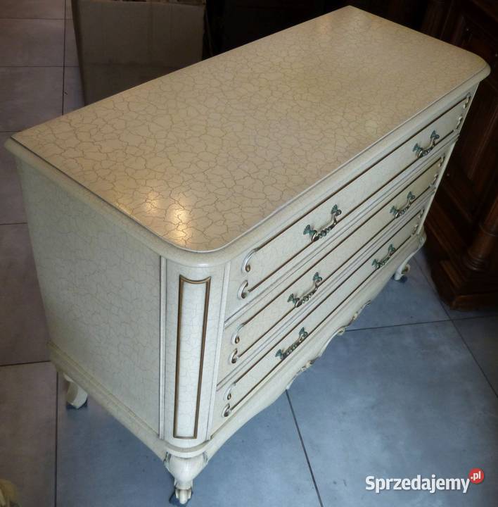 Komoda ludwikowska ecru kompletusklep Dąbrowa Dąbrowa Górnicza