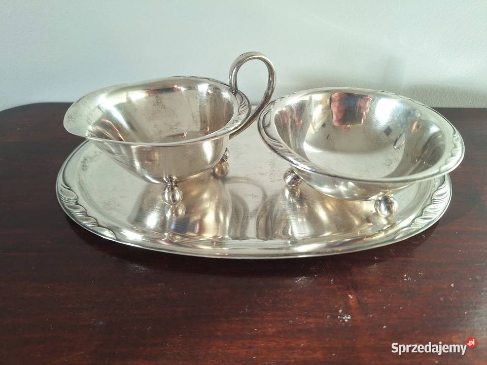 WMF posrebrzany zestaw cukierniczka mlecznik Gdańsk
