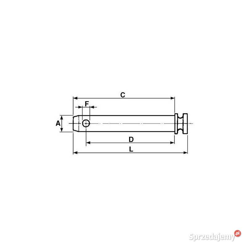 Sworzeń 19 x 125mm MF 831513M1 03806 Kamionna