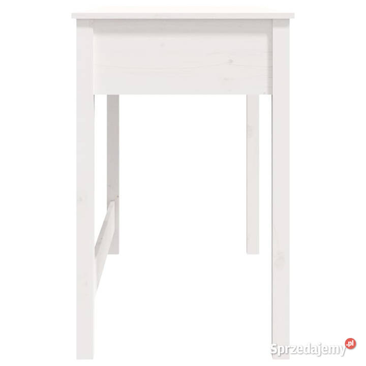 Biurko z szufladami 100x50x78 białe lite drewno Warszawa