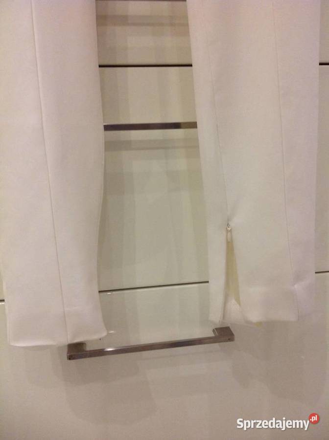 Spodnie Legginsy Damskie MANGANO S Białe