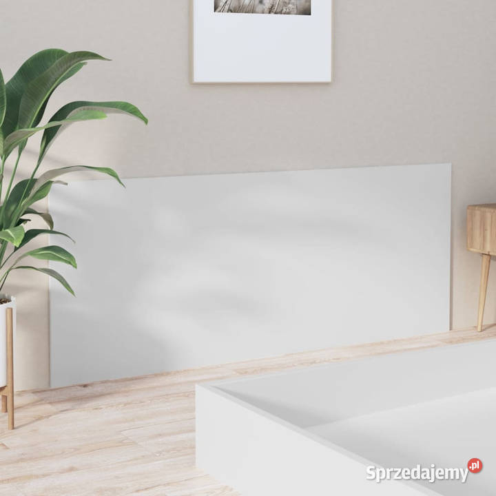 Wezgłowie łóżka białe 200x15x80 materiał Warszawa