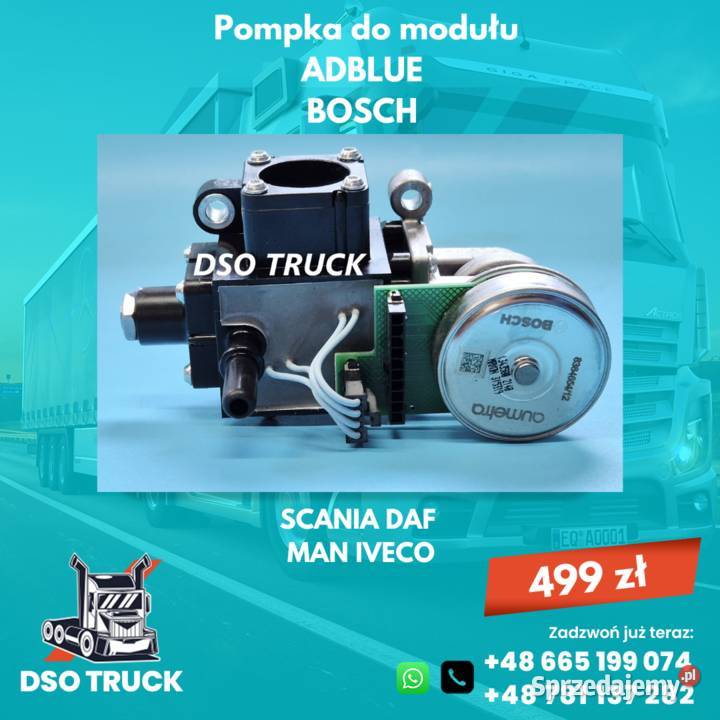 Pompka do modulu ADBLUE BOSCH SCANIA DAF MAN Zawichost sprzedam