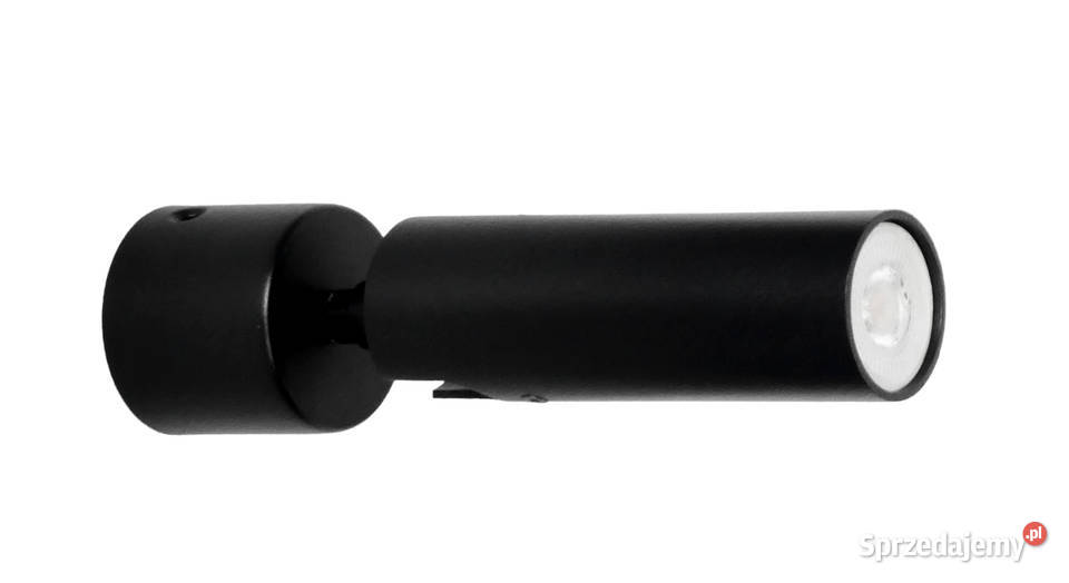 Ruchomy kinkiet tuba LANDA BLACK Nowe