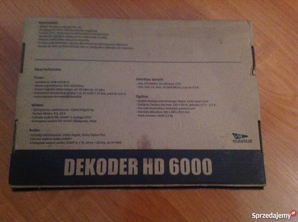 Dekoder cyfrowy polsat HD 6000 Nowy Olsztyn
