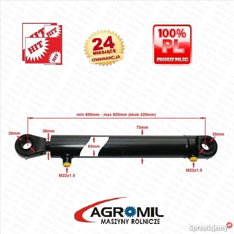Cylinder hydrauliczny siłownik do tura 5 skok Rogóźno
