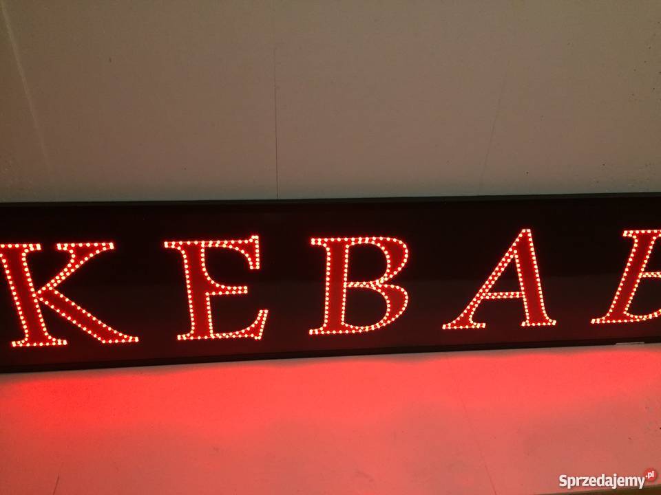 LED reklama KEBAB 200x50 zewnętrzna NOWA Pomiechówek