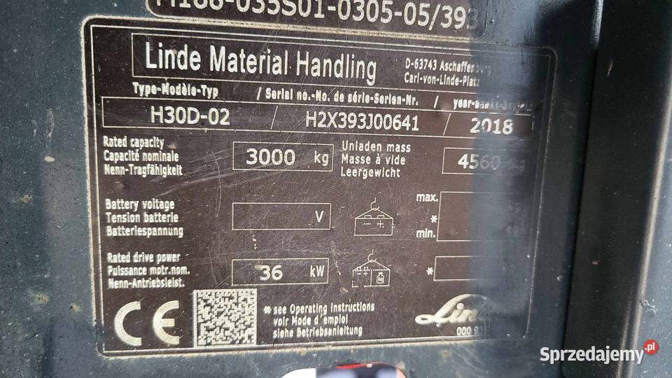 Linde H30D02 Diesel import Niemcy Premium Ładny wielkopolskie
