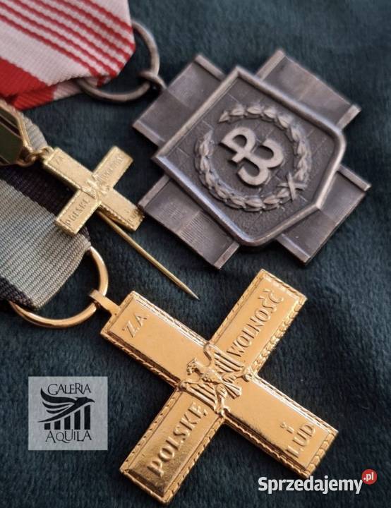 Zestaw odznaczeń żołnierzu AK pomorskie