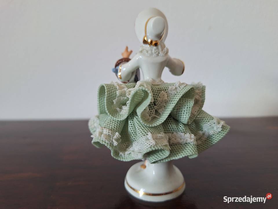 Figurka porcelanowa Dresden koronkowa dama z Gdańsk sprzedam