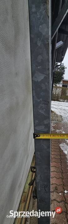 Duża ocynkoeana brama z furtką