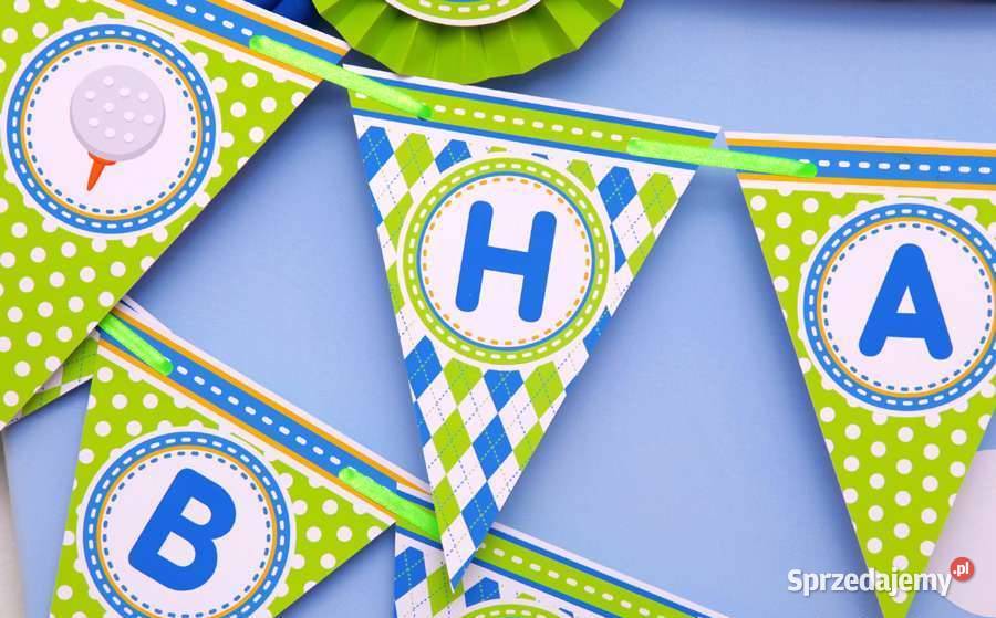 Golf Golfista szablony urodziny słodki stół Pozostałe Poznań sprzedam